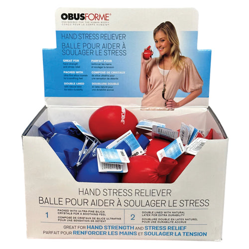  Obusforme Hand Stress Reliever Counter Display Of 24