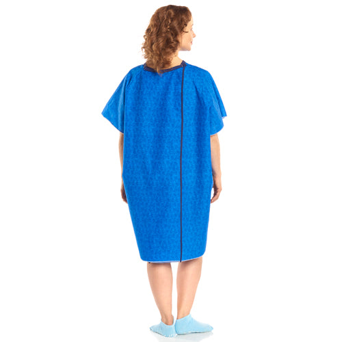  Snapwrap Gown Reusable Blue Marble Print